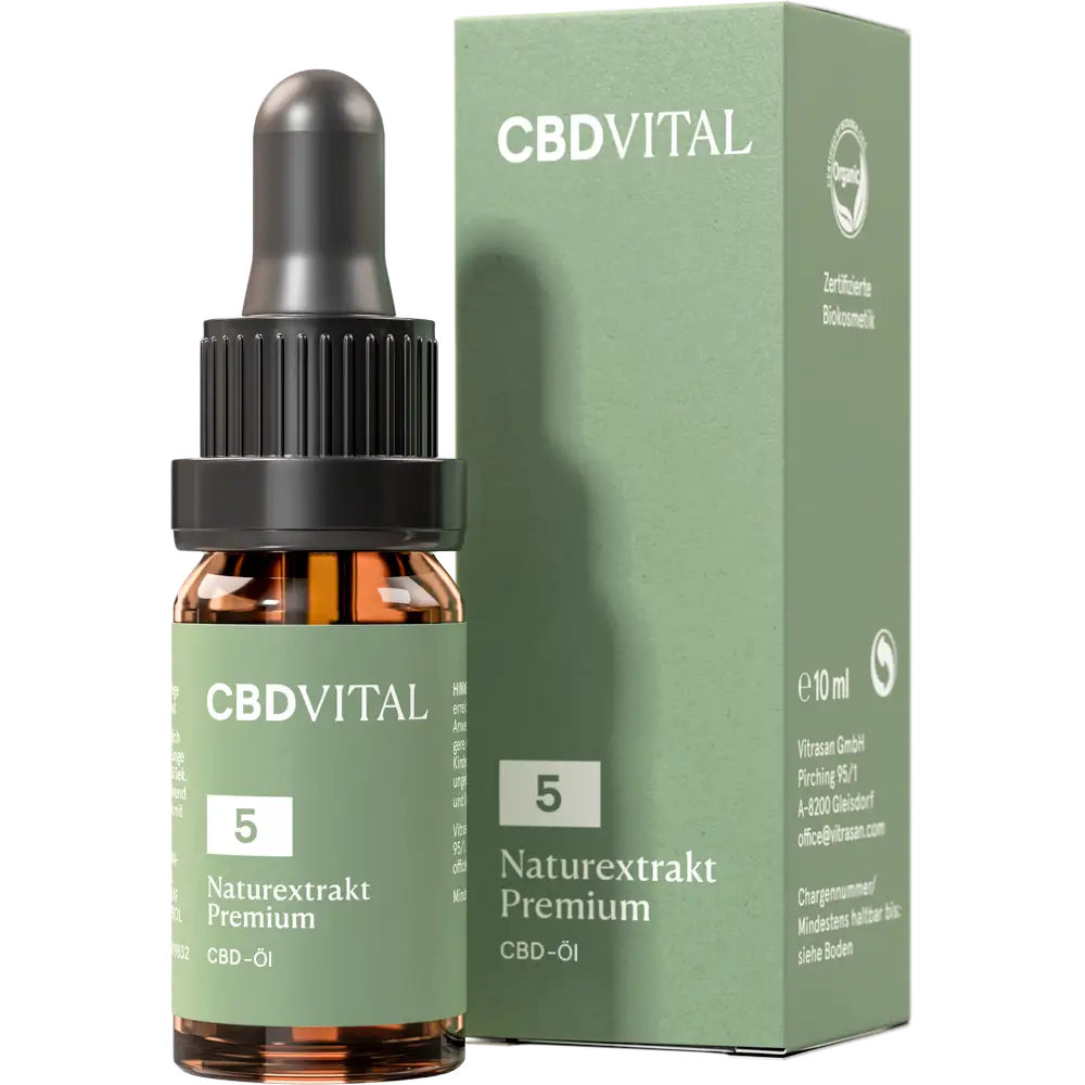 CBD Naturextrakt PREMIUM Öl 5%