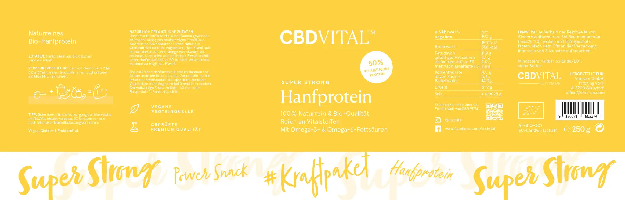 Bio Hanfprotein Super Strong